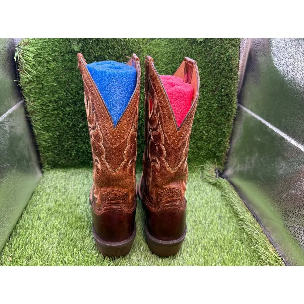 Ariat Rawhide 10010953 Western Boot Men's 10D Brown Leather Mid-Calf Cowboy